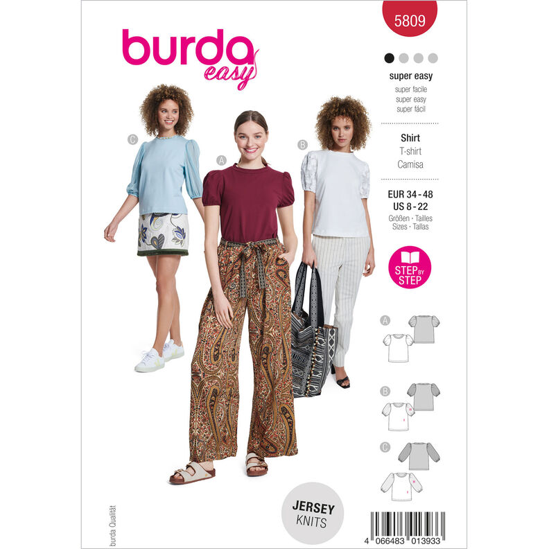 Košile | Burda 5809 | 34-48,  image number 1
