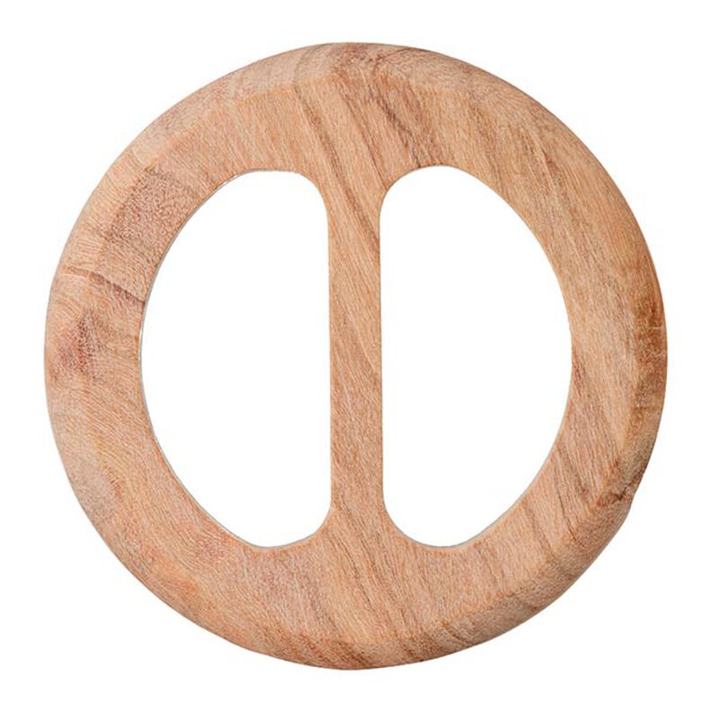 Dřevěná spona kulatá  – béžová,  image number 1