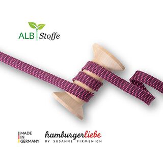 Bio splétané šňůrky Twist Me Dots [ 15 mm ] | Albstoffe – pink/malina, 