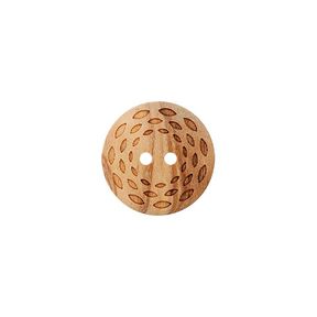 Dřevěný knoflík 2dírkový – béžová, 