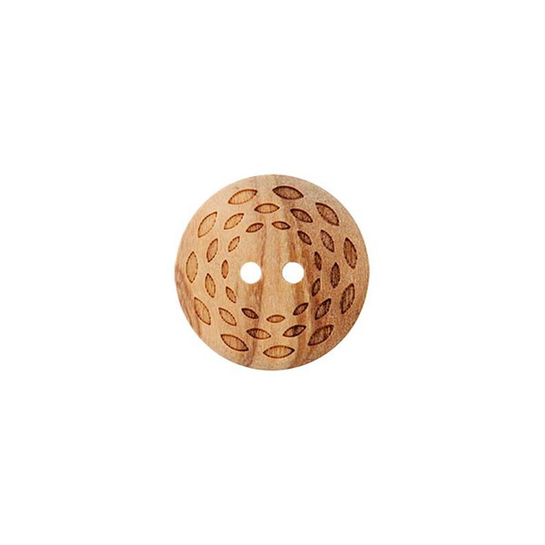 Dřevěný knoflík 2dírkový – béžová,  image number 1