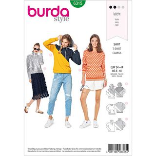Mikina, Burda 6315 | 34 - 44, 