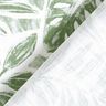 Dekorační látka Panama Malované listy – bílá/piniová,  thumbnail number 4