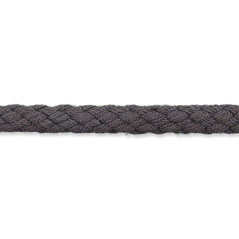 Bavlněná šňůrka [Ø 5 mm] – tmavě šedá,  image number 1