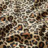Dekorační látka Bavlněný satén Leopardí vzor – hnědá,  thumbnail number 2