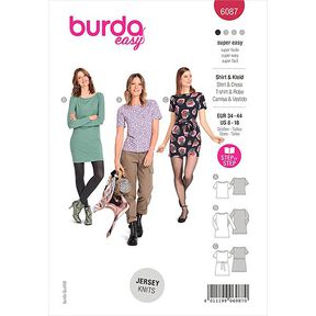 Šaty, Burda 6087 | 34-44, 