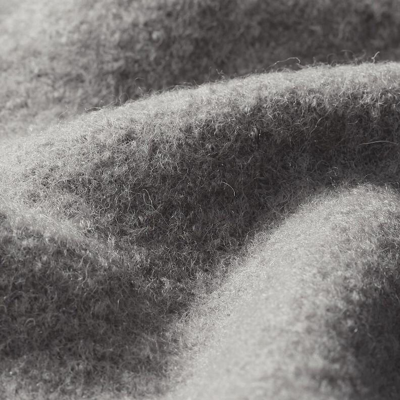 Valchovaný vlněný loden – tmavá taupe,  image number 2
