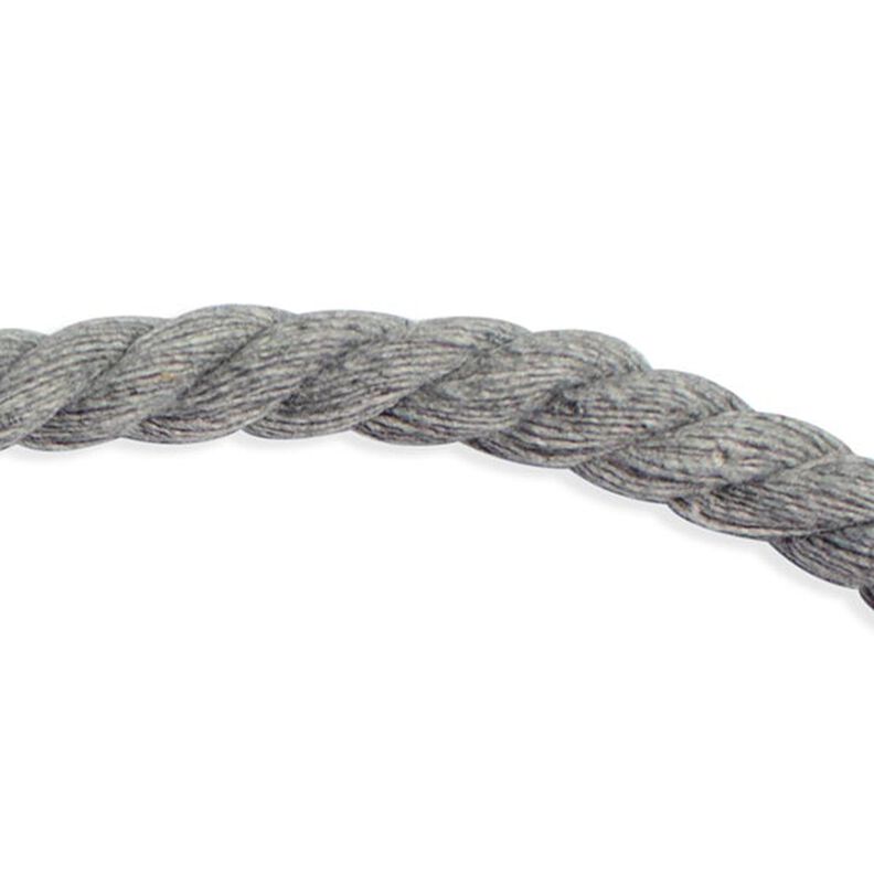 Bavlněná šňůrka [ Ø 8 mm ] – šedá,  image number 1