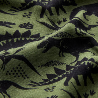 Alpenfleece Dinosauři – tmave olivová, 