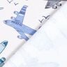 Bavlněný žerzej Letadla digitální potisk – vlněná bílá,  thumbnail number 4