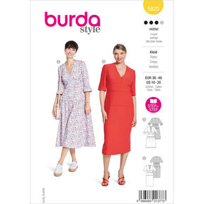 Šaty | Burda 5820 | 36-46, 