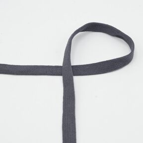 Plochá šňůra Mikina s kapucí Bavlna [15 mm] – černohnědá, 