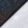 Bavlněný žerzej Licenční látky Harry Potter - erbovní zvířata - souhvězdí | Warner Bros. – černá,  thumbnail number 4