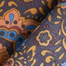 Košilovina Retro květiny a paisley vzory – noční modrá/karamelová,  thumbnail number 4