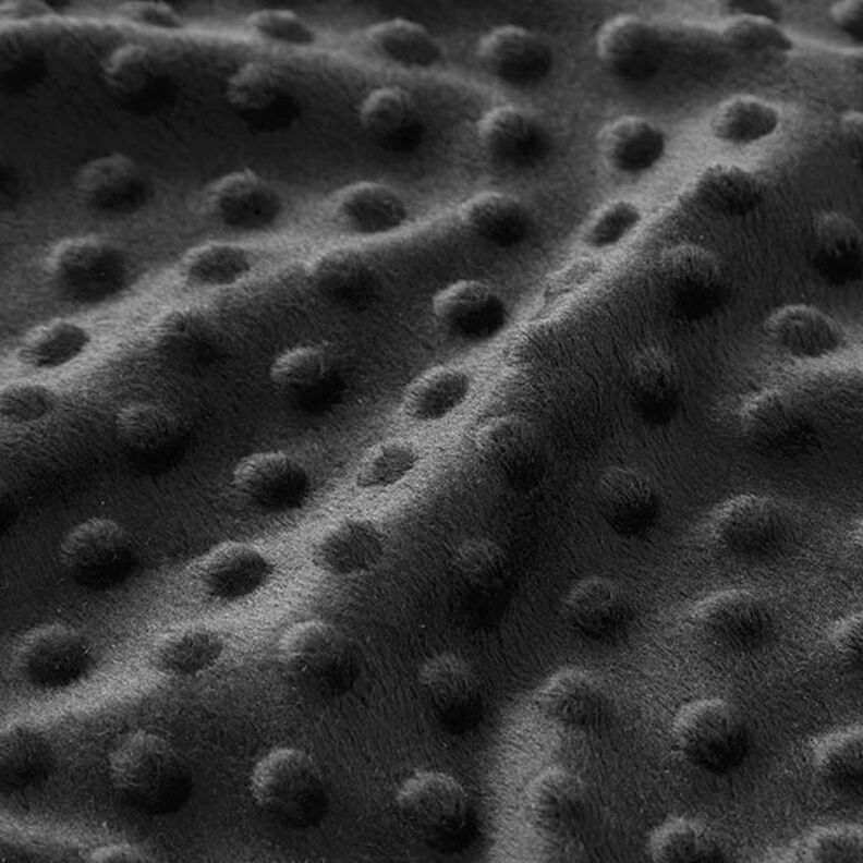 Hebký fleece vyražené puntíky – černá,  image number 2