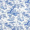 Dekorační látka Plátno Antika 280 cm – královská modr/bílá,  thumbnail number 1
