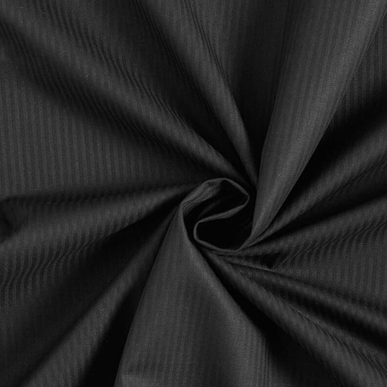 Košilová látka jemné proužky – černá,  image number 1