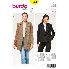 Kabátek | blejzr, Burda 6463 | 34 - 46, 