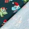 Francouzské froté letní teplákovina Vánoční dinosauři pod palmami | Glitzerpüppi –,  thumbnail number 4