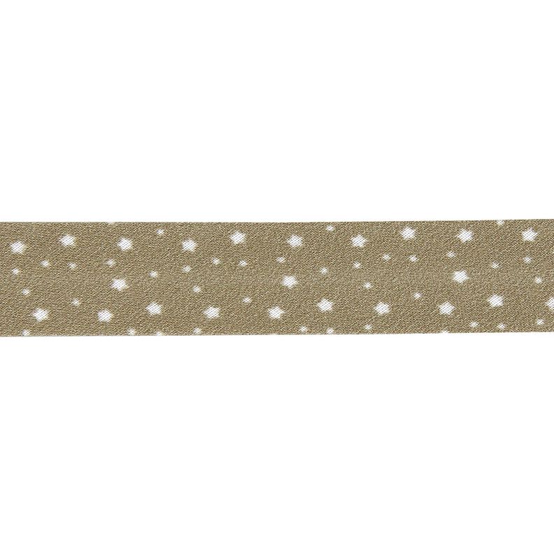 Šikmý proužek Hvězdy Bio bavlna [20 mm] – khaki,  image number 1