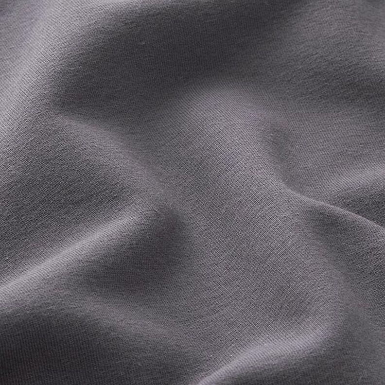 Lehká bavlněná teplákovina jednobarevná – černomodrá,  image number 4