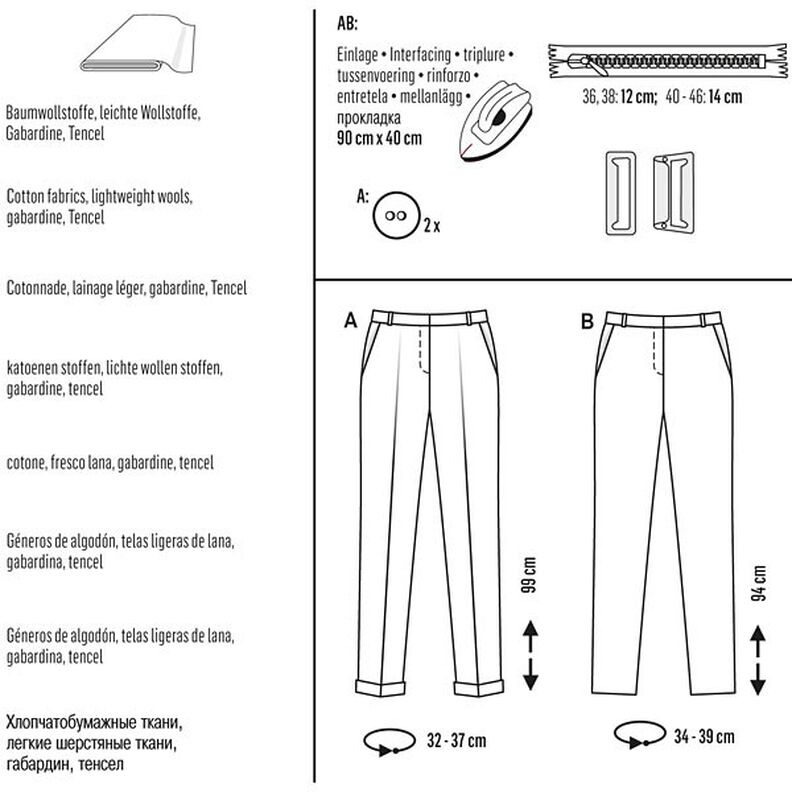 Kalhoty, Burda 6689,  image number 5
