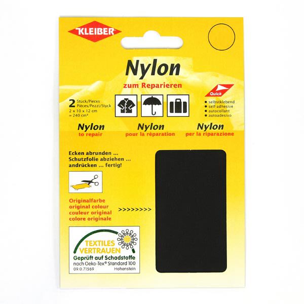 Záplaty nylon – černá,  image number 1