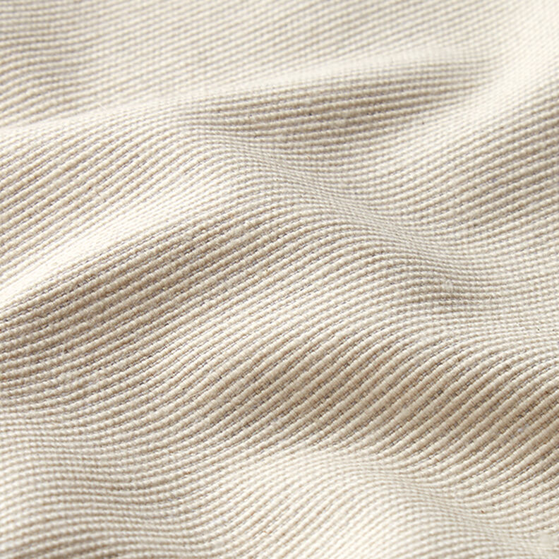 Dekorační látka polopanama s žebrovanou strukturou, recyklovaná bavlna – přírodni,  image number 2