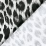 Digitální potisk sněhového leoparda s kartáčovaným vzorem z francouzského froté – černá/bílá,  thumbnail number 4