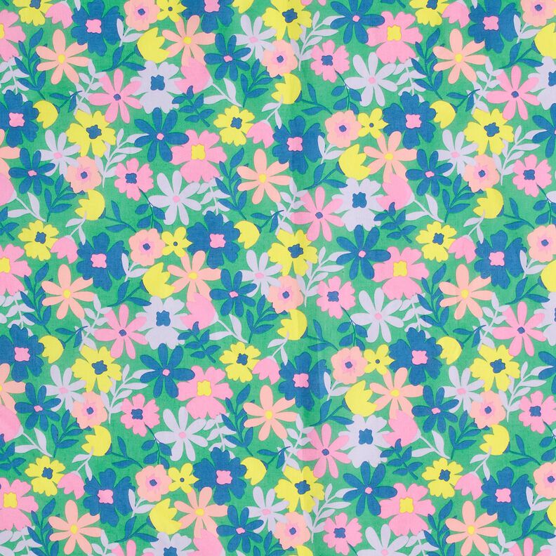 Povrstvená bavlna Pastelové květiny | Poppy Fabrics – brcalova/růžová,  image number 1