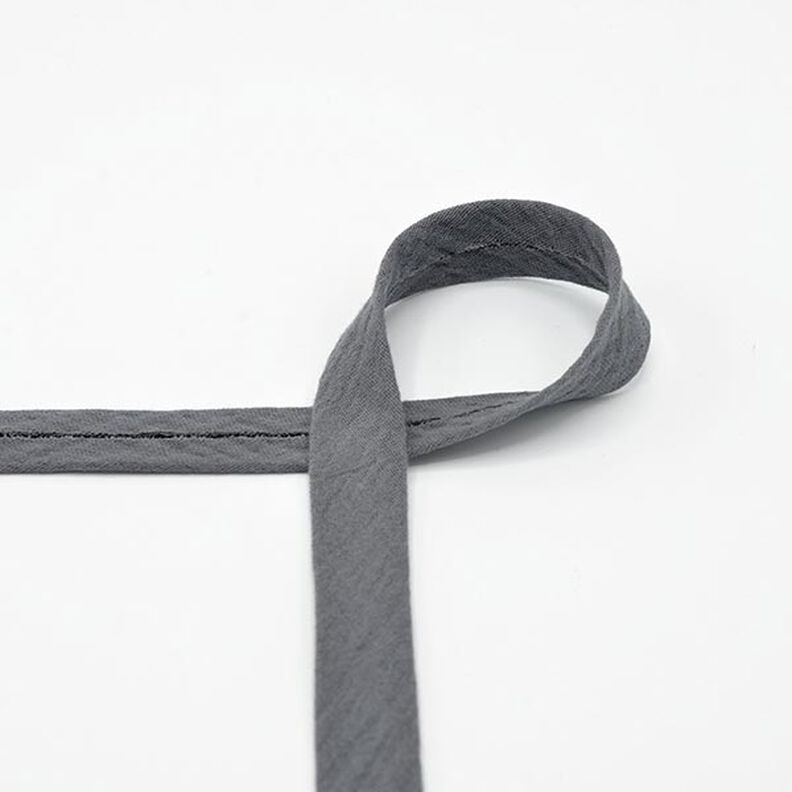 Šikmý proužek Mušelín [20 mm] – šedá,  image number 1