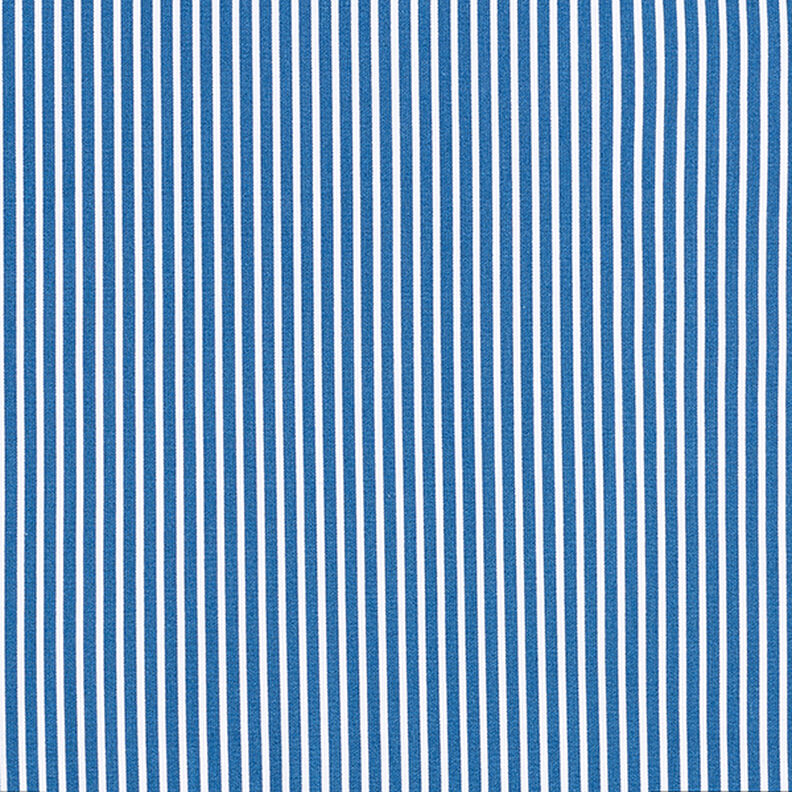 Bavlněný popelín Proužky – džínově modrá/bílá,  image number 1