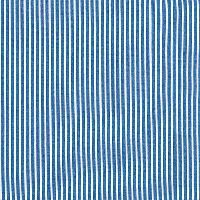 Bavlněný popelín Proužky – džínově modrá/bílá,  image number 1