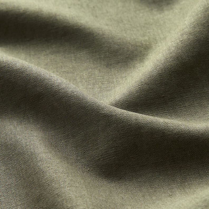 Směs praného lnu a bavlny – světle khaki,  image number 2
