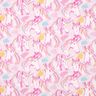 Bavlněný žerzej Načrtnutý jednorožec – růžová,  thumbnail number 1