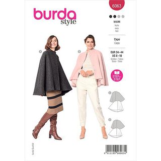 Pelerína, Burda 6063 | 34-44, 