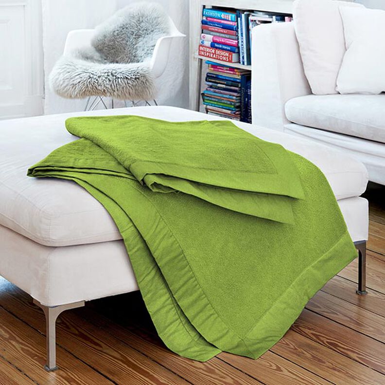 Fleece s protižmolkovou úpravou – světle olivová,  image number 5