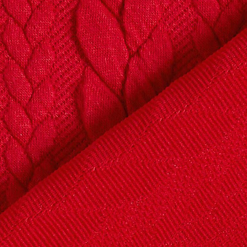 Žakárové žerzejové kloké Copánkový vzor – červená,  image number 4