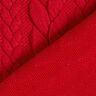Žakárové žerzejové kloké Copánkový vzor – červená,  thumbnail number 4