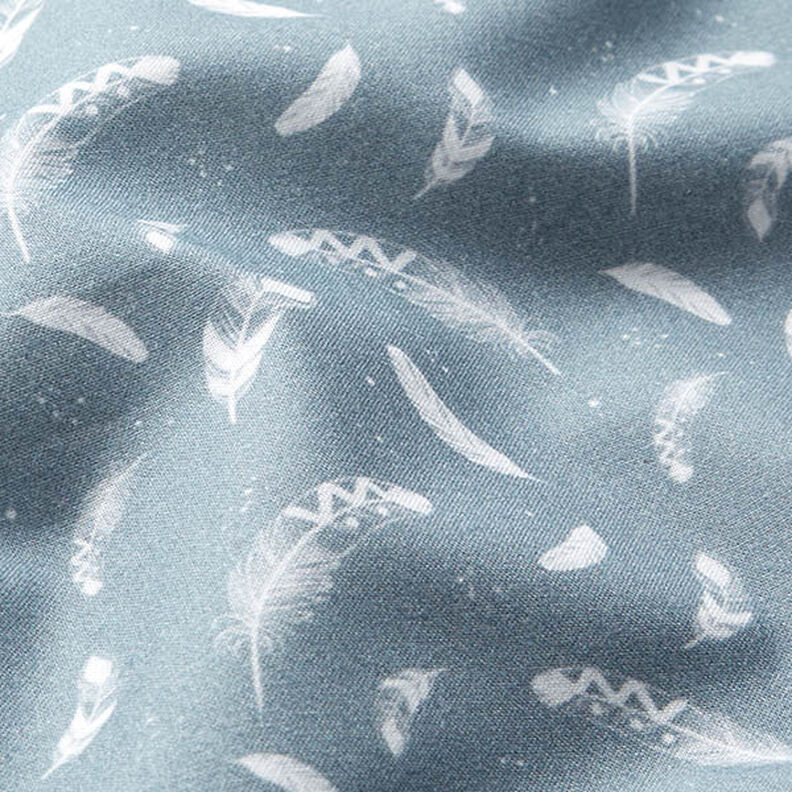 Bio bavlněný popelín Pera – holubí modrá,  image number 2