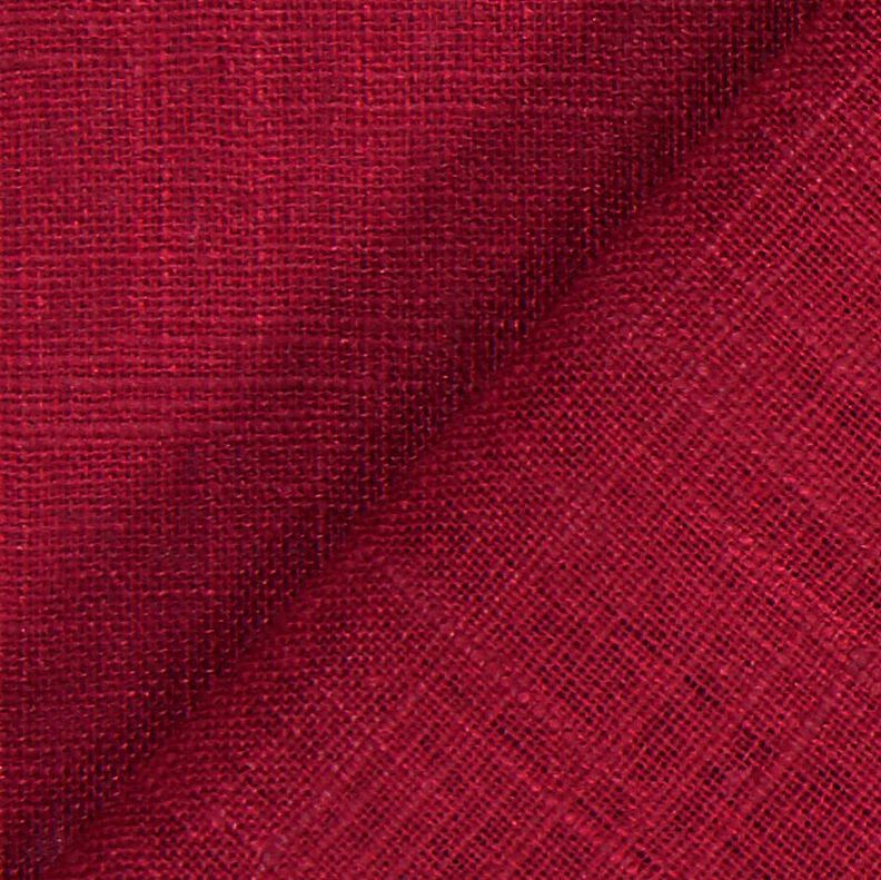 Lněná látka Ramie mix medium – tmavě červená, image number 4