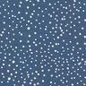 Bavlněný žerzej Nepravidelné puntíky – džínově modrá,  thumbnail number 1