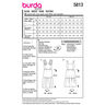 Šaty | Burda 5813 | 36-46,  thumbnail number 9