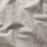 Dekorační látka Polopanama Řádkový patchwork – taupe (šedohnědá)/přírodni,  thumbnail number 2