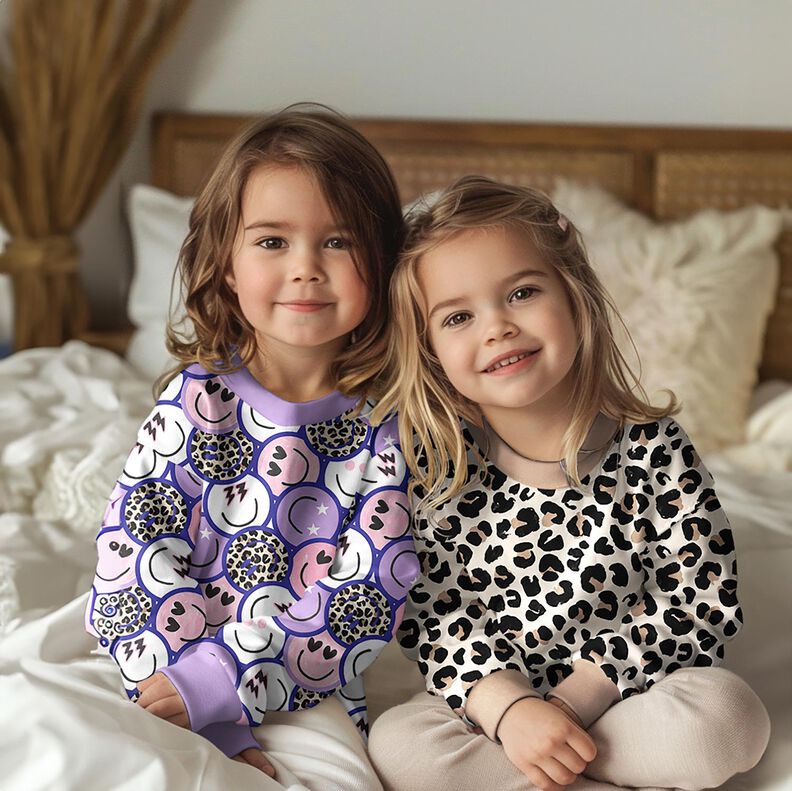 Francouzské froté letní teplákovina Malý leopardí vzor digitální potisk | Poppy Fabrics – světle,  image number 5