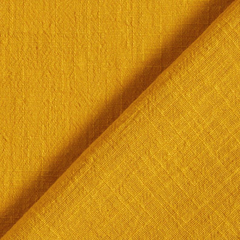 Bavlněná tkanina lněného vzhledu – hořčicove žlutá,  image number 3