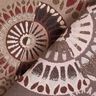 Dekorační látka Žakár Elegantní mandala – tmavá taupe/burgundská červená,  thumbnail number 4