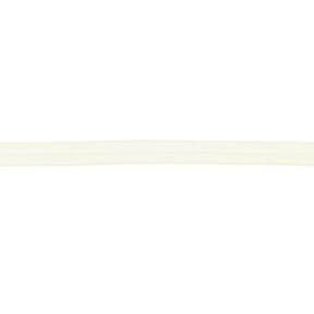 Elastická lemovací stuha  lesklý [15 mm] – vlněná bílá, 