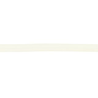 Elastická lemovací stuha  lesklý [15 mm] – vlněná bílá, 