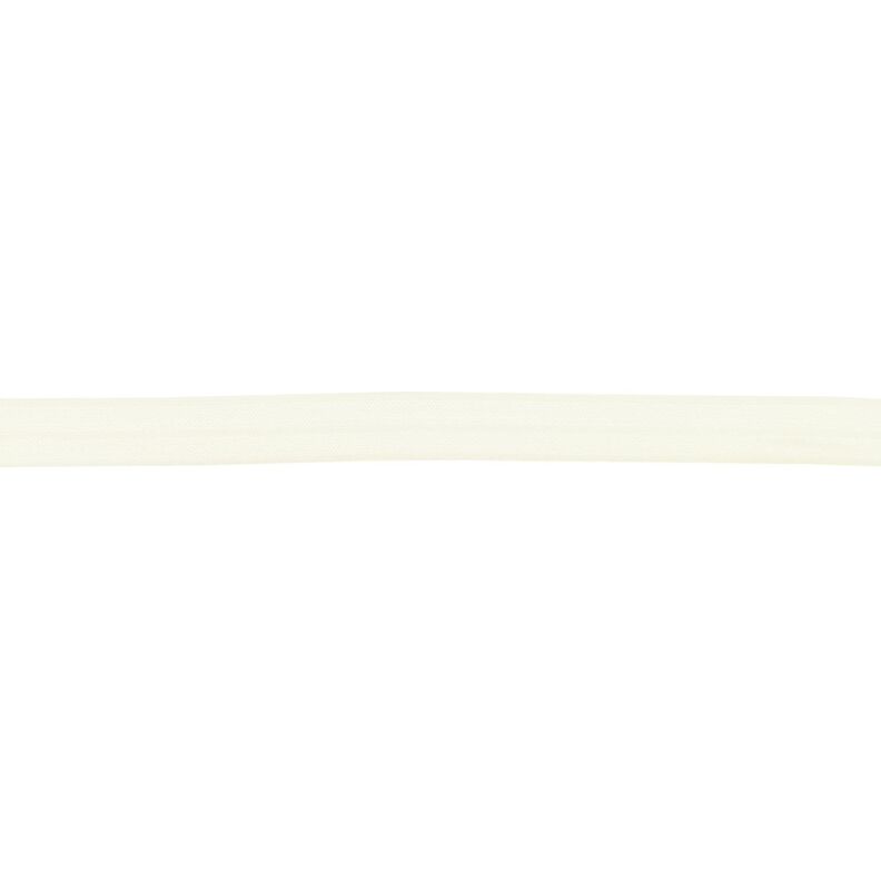Elastická lemovací stuha  lesklý [15 mm] – vlněná bílá,  image number 1